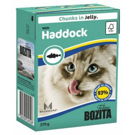 Корм для кошек Bozita с океанической рыбой 370 г (кусочки в желе)
