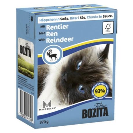 Корм для кошек Bozita с олениной 370 г (кусочки в соусе)