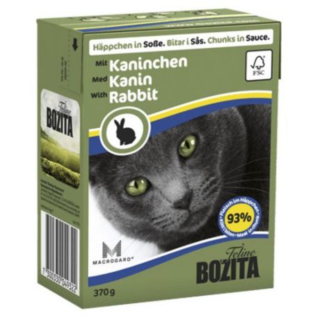 Корм для кошек Bozita с кроликом 370 г (кусочки в соусе)