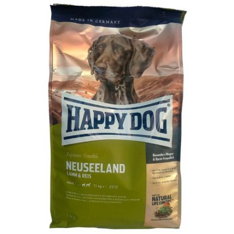 Сухой корм для собак Happy Dog Supreme Sensible Neuseeland ягненок 1 кг
