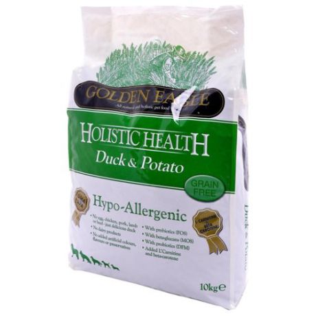 Корм для собак Golden Eagle Hypo-allergenic Duck & Potato 26/12 (10 кг)
