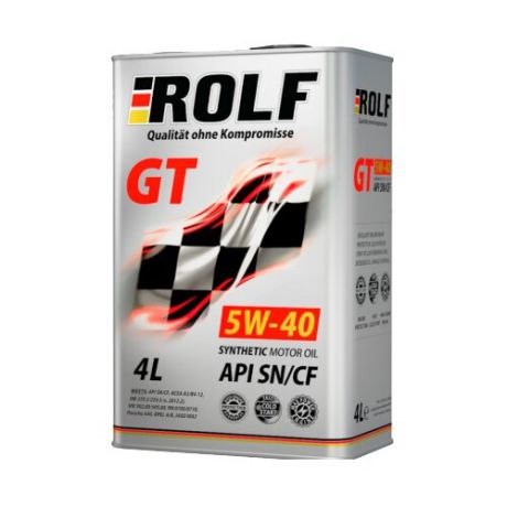 Моторное масло ROLF GT 5W-40 SN/CF 4 л