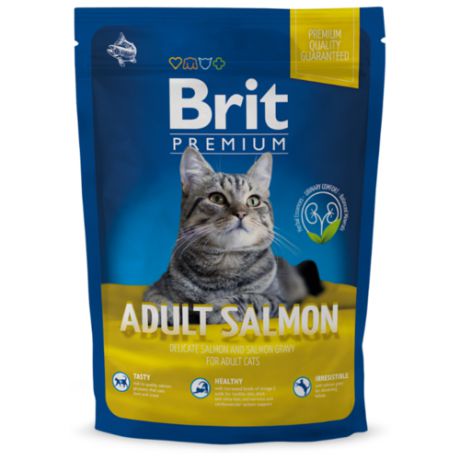 Корм для кошек Brit Premium с лососем 1.5 кг