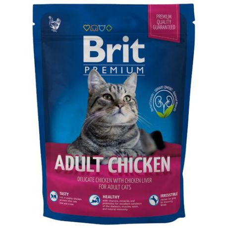 Корм для кошек Brit Premium с курицей 300 г