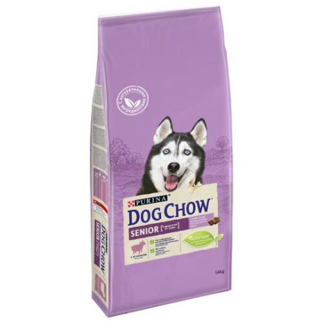 Сухой корм для пожилых собак DOG CHOW ягненок 14 кг