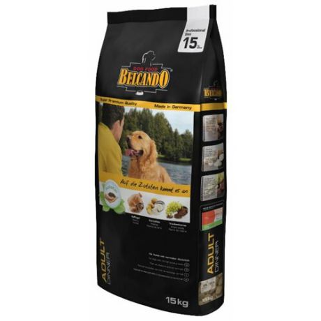 Корм для собак Belcando (15 кг) Adult Dinner для собак средних и крупных пород с нормальным уровнем активности