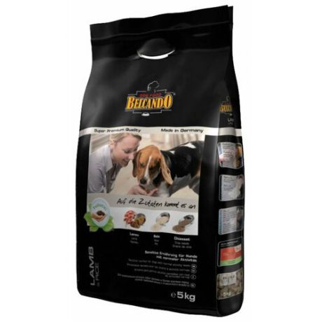 Корм для собак Belcando Adult Lamb & Rice для привередливых собак с нормальным уровнем активности (5 кг)