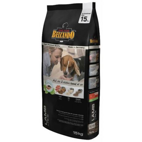 Корм для собак Belcando Adult Lamb & Rice для привередливых собак с нормальным уровнем активности (15 кг)
