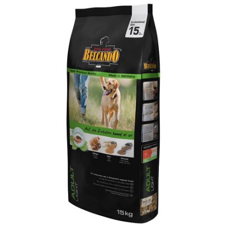 Корм для собак Belcando Adult Light для собак с низким уровнем активности или склонных к избыточному весу (15 кг)