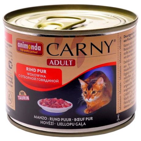 Корм для кошек Animonda Carny с говядиной 200 г (паштет)