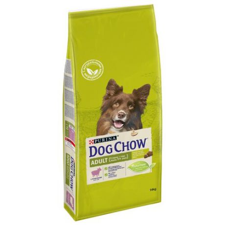 Сухой корм для собак DOG CHOW для здоровья кожи и шерсти, ягненок 14 кг (для средних пород)