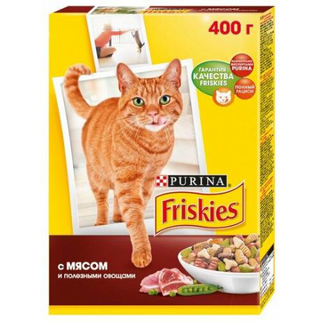 Корм для кошек Friskies с мясом и с овощами 400 г