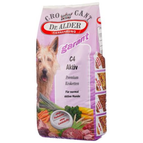 Корм для собак Dr. Alder`s (18 кг) С-4 КРОКАНТ АКТИВ говядина крокеты Для взрослых собак