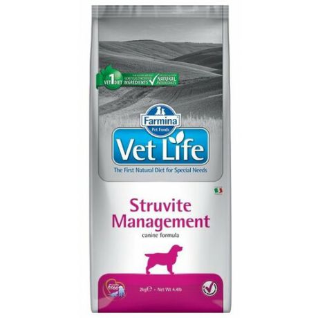 Сухой корм для собак Farmina Vet Life Management при мочекаменной болезни 2 кг