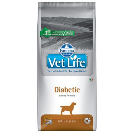 Сухой корм для собак Farmina Vet Life при сахарном диабете 2 кг