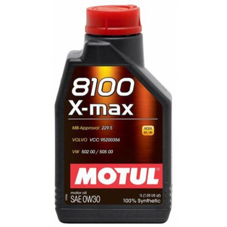 Моторное масло Motul 8100 X-max 0W30 1 л