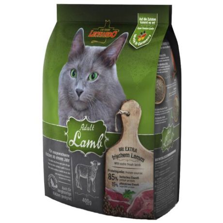 Корм для кошек Leonardo Adult с Ягненком (0.4 кг)
