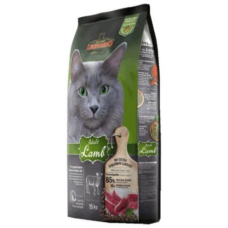 Корм для кошек Leonardo Adult с Ягненком (15 кг)