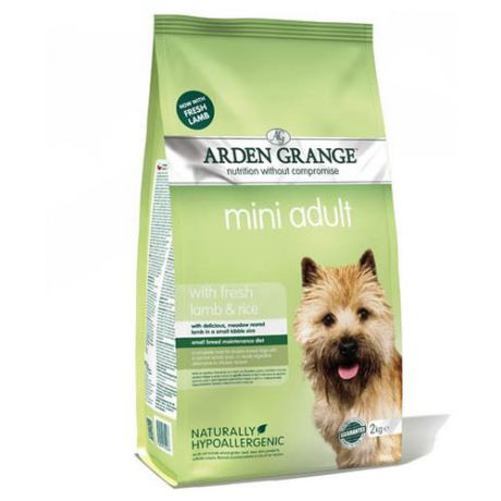 Корм для собак Arden Grange (2 кг) Adult Mini ягненок и рис для взрослых собак мелких пород