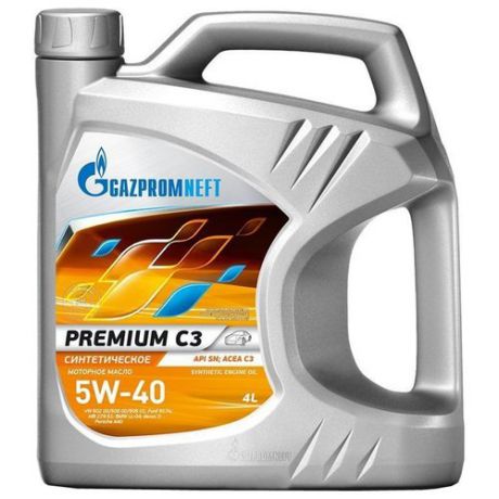 Моторное масло Газпромнефть Premium C3 5W-40 4 л