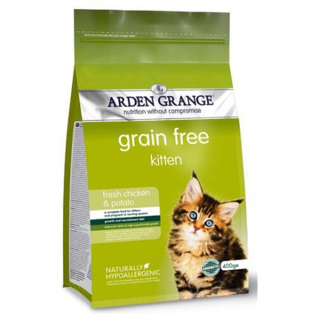 Корм для кошек Arden Grange Kitten курица и картофель сухой корм беззерновой для котят 0.4 кг