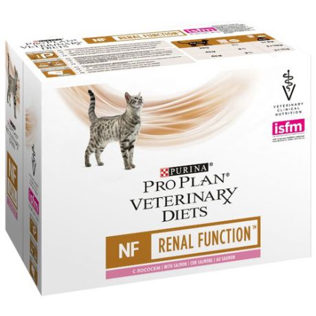 Корм для кошек Pro Plan Veterinary Diets Feline NF Renal Function Salmon pouch (0.085 кг) 10 шт.