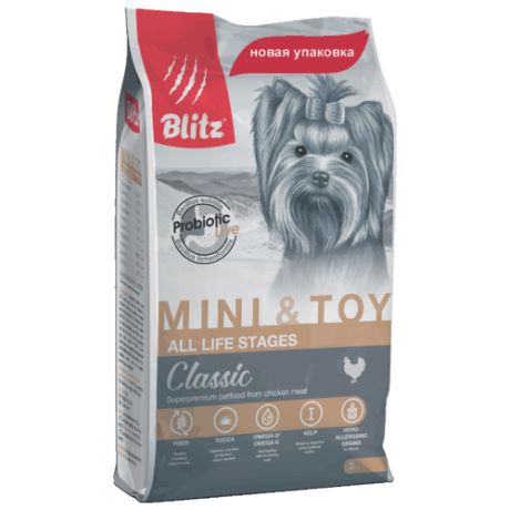 Корм для собак Blitz Adult Dog Mini & Toy Breeds dry (2 кг)
