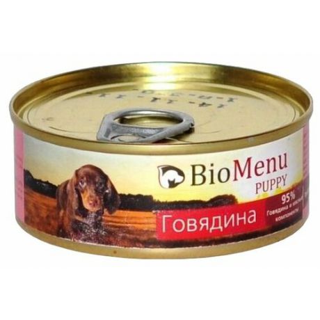 Корм для собак BioMenu (0.1 кг) 1 шт. Puppy консервы для щенков с говядиной