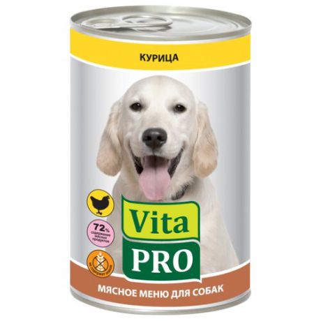 Корм для собак Vita PRO (0.4 кг) 1 шт. Мясное меню для собак, курица