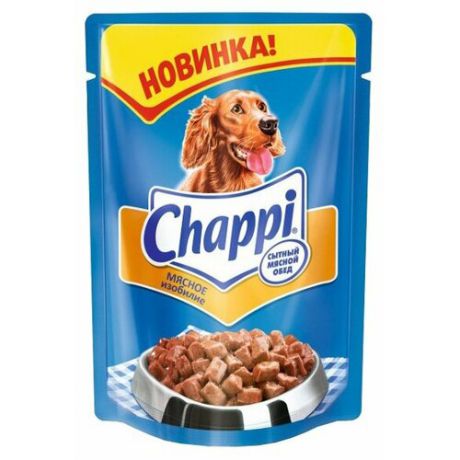 Влажный корм для собак Chappi Мясное изобилие 24шт. х 100г