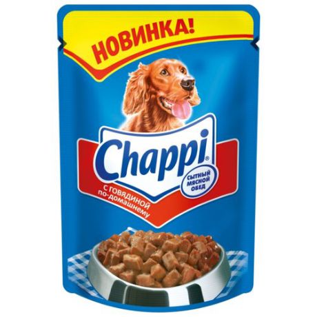 Влажный корм для собак Chappi говядина 24шт. х 100г