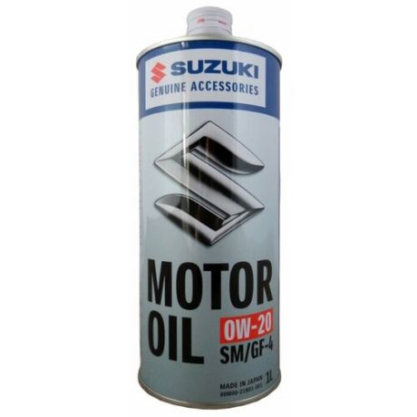 Моторное масло SUZUKI MOTOR OIL 0W-20 1 л