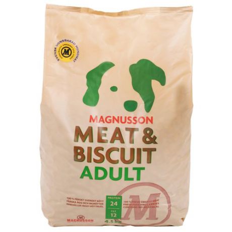 Корм для собак Magnusson Meat & Biscuit Adult (4.5 кг)
