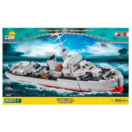 Конструктор Cobi Small Army World War II 4807 Польский эсминец ORP Blyskawica