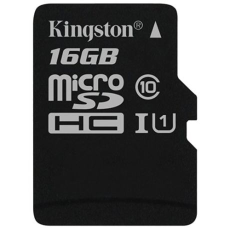 Карта памяти Kingston Canvas Select microSDHC Class 10 UHS-I U1 16GB + SD adapter (SDCS/16GB)