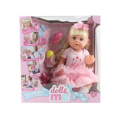 Интерактивная кукла DOLL&ME с аксессуарами, 45 см