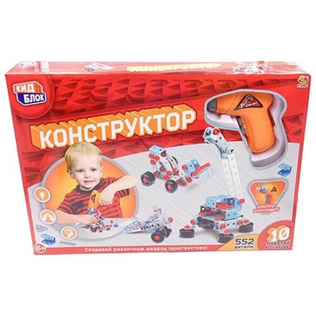 Винтовой конструктор ABtoys Кид Блок PT-00905 10 в 1