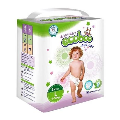 ECOBOO трусики L (9-14 кг) 22 шт.