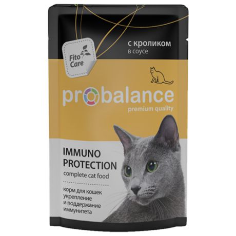 Корм для кошек ProBalance (0.085 кг) 25 шт. Immuno с Кроликом в соусе