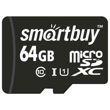 Карта памяти SmartBuy microSDXC Class 10 UHS-I U1 64GB