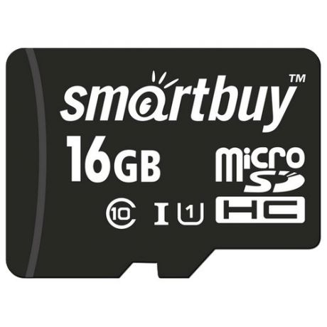 Карта памяти SmartBuy microSDHC Class 10 UHS-I U1 16GB + SD adapter