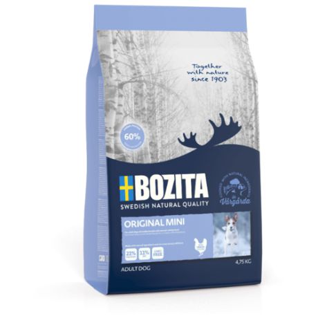 Сухой корм для собак Bozita для здоровья кожи и шерсти 4.75 кг (для мелких пород)