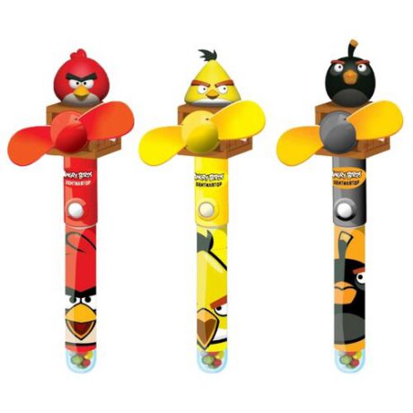 Драже Конфитрейд Angry Birds в тубе с игрушкой Вентилятор, 10 г