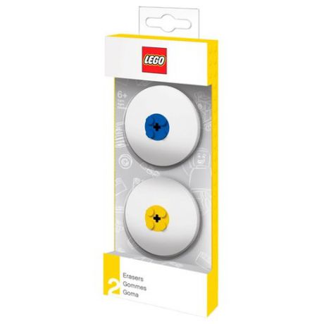LEGO Набор ластиков 2 шт. синий / желтый