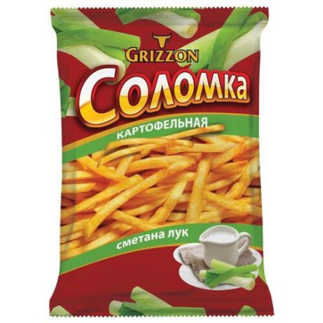 Соломка картофельная GRIZZON со вкусом сметаны и лука 80 г