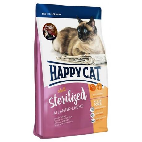 Корм для стерилизованных кошек Happy Cat Supreme с лососем 1.4 кг