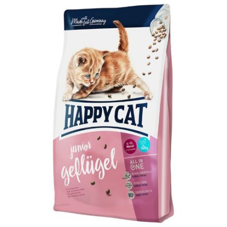 Корм для котят Happy Cat Supreme при чувствительном пищеварении, домашняя птица 1.4 кг