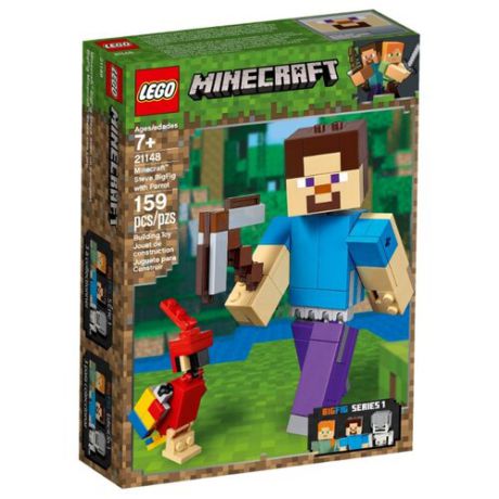 Конструктор LEGO Minecraft 21148 Стив с попугаем