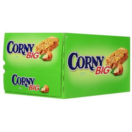 Злаковый батончик Corny Big Nuts с лесными орехами, 24 шт