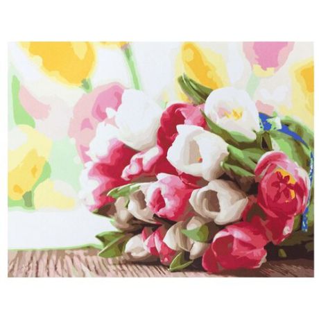 Paintboy Картина по номерам "Нежные тюльпаны" 40х50 см (GX9193)